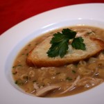 Roasted Garlic Chicken Noodle Soup