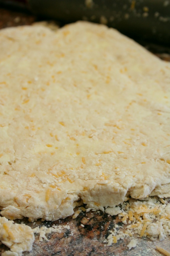 Homemade Cheddar Biscuits with Spicy Sausage Gravy
