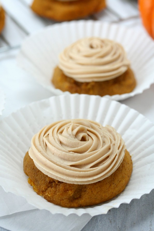Pumpkin Cookies with Maple Frosting