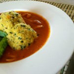 Italian Chicken Soup with Polenta Herb Dumplings