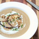 Roasted Cauliflower French Onion Soup