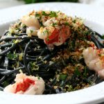 Squid Ink Pasta with Buttery Lobster