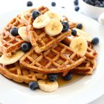 Banana Oat Waffles